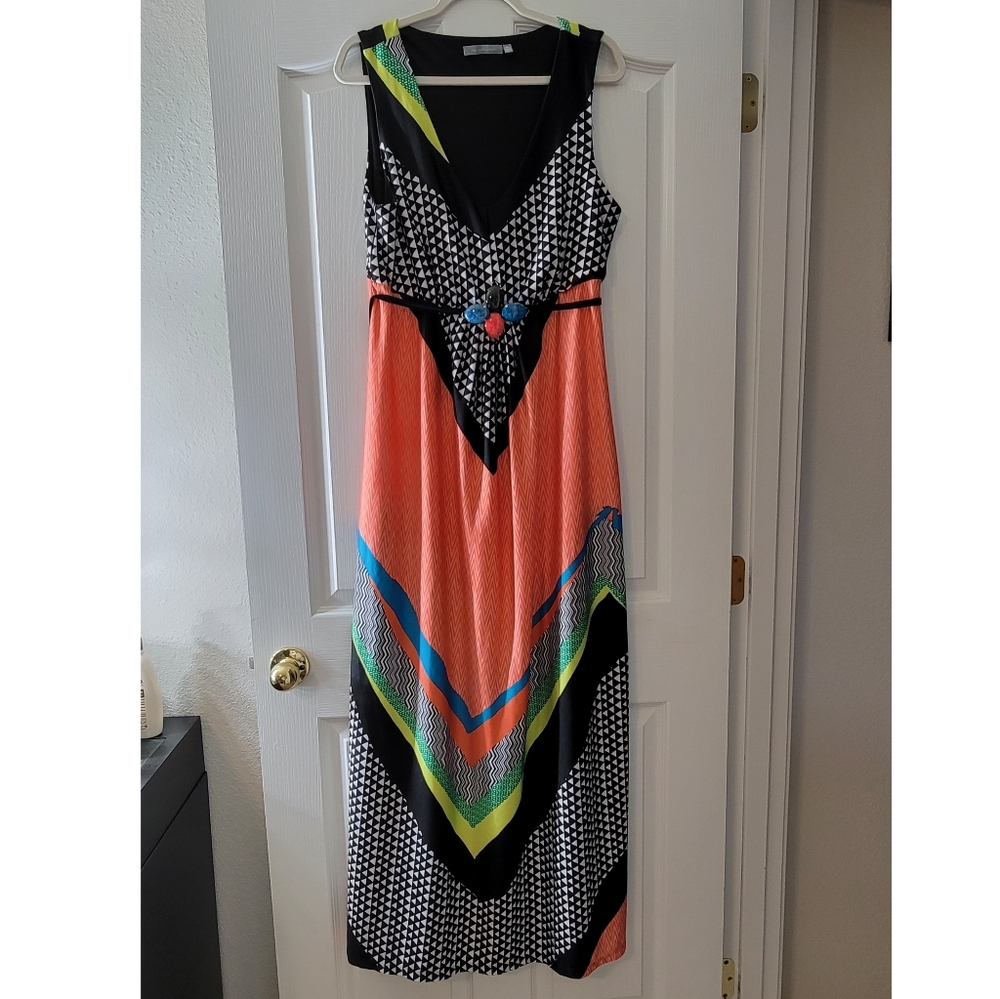 Sleeveless Embellished Maxi Dress